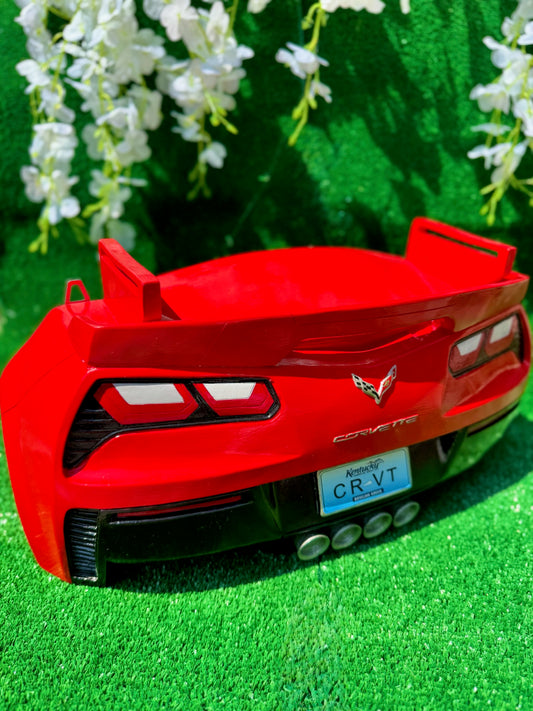 Kırmızı Corvette C7 Arka Tampon Duvar Dekoru